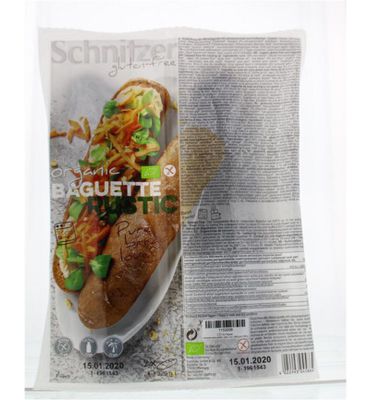 Schnitzer Baguette rustic 160 gram bio (2x160g) 2x160g