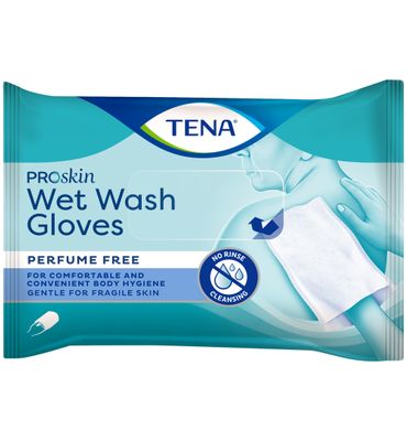 Tena Wet gloves cleans & care lotion no perfume (5st) 5st
