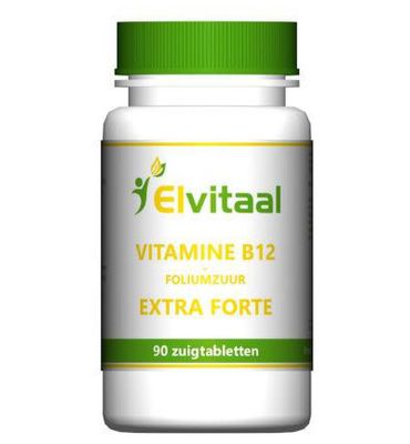 Elvitaal/Elvitum Vitamine B12 extra forte + foliumzuur (90st) 90st