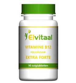 Elvitaal/Elvitum Elvitaal/Elvitum Vitamine B12 extra forte + foliumzuur (90st)