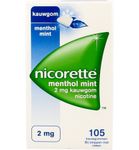 Nicorette Kauwgom 2mg menthol mint (105st) 105st thumb