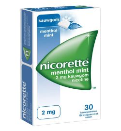 Nicorette Nicorette Kauwgom 2mg menthol mint (30st)