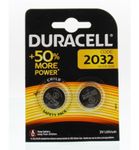 Duracell Batterij dl/2032 cl/2032 3v litium (2st) 2st thumb