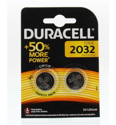 Duracell Batterij dl/2032 cl/2032 3v litium (2st) 2st