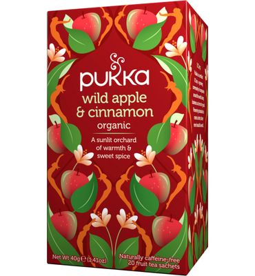 Pukka Organic Teas Wild apple & cinnamon bio (20st) 20st