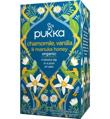 Pukka Organic Teas Chamomile vanille/manuka honing bio (20st) 20st