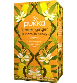 Pukka Organic Teas Pukka Organic Teas Lemon ginger manuka honey bio (20st)
