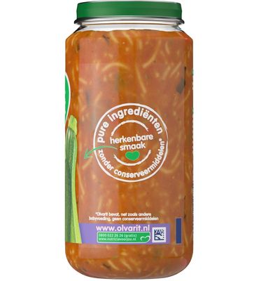 Olvarit Vegetarische pasta courgette mozzarella 15M09 (250g) 250g