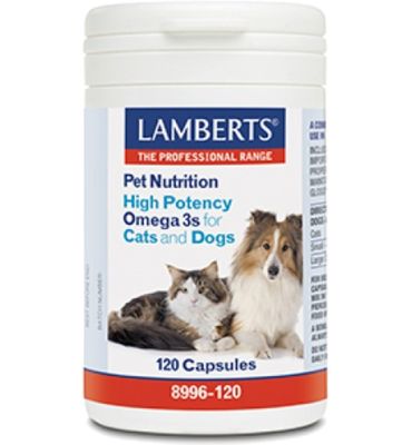 Lamberts Omega 3 voor dieren hond en kat (120ca) 120ca