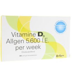 Allgen Allgen Vitamine D3 soft-gel (30KT)