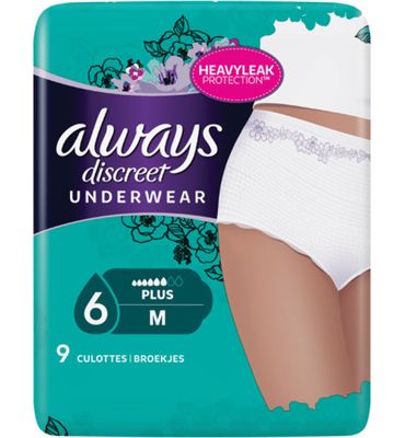 Always Discreet underwear broekjes maat M (9st) 9st