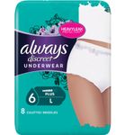 Always Discreet underwear broekjes maat L (8st) 8st thumb