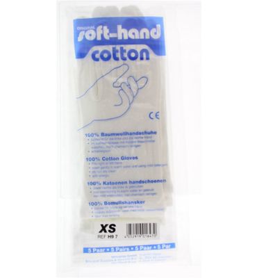 Softhand Verbandhandschoen soft cotton XS (5paar) 5paar