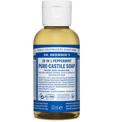 Dr. Bronner's Liquid soap peppermint (60ml) 60ml
