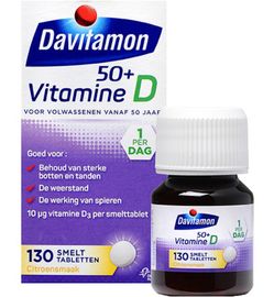 Davitamon Davitamon D 50+ smelttablet (130tb)