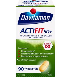 Koopjes Drogisterij Davitamon Actifit 50+ (90tb) aanbieding