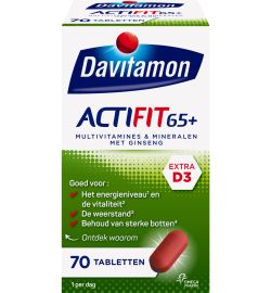 Koopjes Drogisterij Davitamon Actifit 65+ (70tb) aanbieding