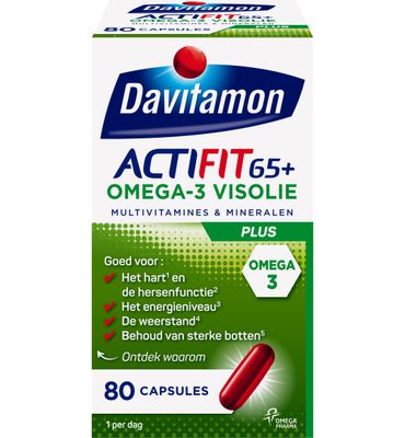 Davitamon Actifit 65+ omega 3 (80ca) 80ca
