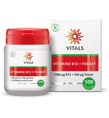 Vitals Vitamine B12 1000 mcg folaat 500 mcg (100zt) 100zt