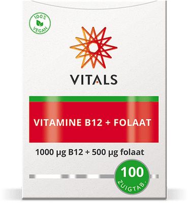 Vitals Vitamine B12 1000 mcg folaat 500 mcg (100zt) 100zt