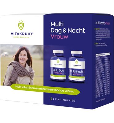 Vitakruid Multi dag & nacht vrouw 2 x 90 tabletten (2x90st) 2x90st