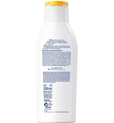 Nivea Sun protect & sensitive child sunmilk SPF50+ (200ml) 200ml
