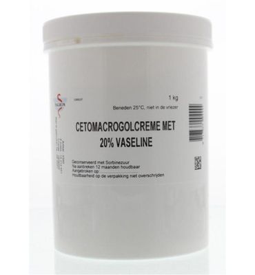Fagron Cetomacrogol creme 20% vaseline (1000g) 1000g