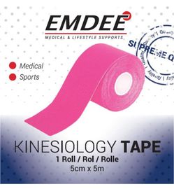 Emdee Emdee Kinesio tape roze non cut (1rol)