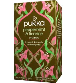 Pukka Organic Teas Pukka Organic Teas Peppermint & licorice herb bio (20st)