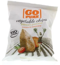 Go Pure Go Pure Chips sweet potato tomato & rosemary bio (80g)