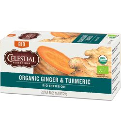 Celestial Seasonings Celestial Seasonings Organic ginger & turmeric bio (20st)