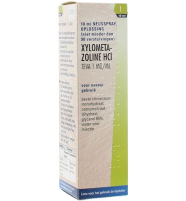 Teva Xylometazoline 1mg spray (10ml) 10ml
