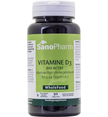Sanopharm Vitamine D3 62.5mcg/2500IE (90tb) 90tb