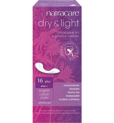 Natracare Dry & light plus Incontinentie verband (16ST) 16ST