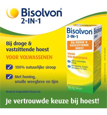 Bisolvon Drank 2-in-1 volwassenen (133ml) 133ml