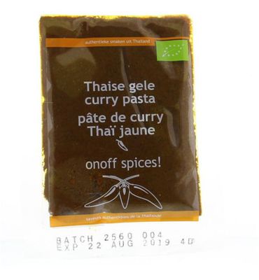 Onoff Thaise gele currypasta bio (50g) 50g