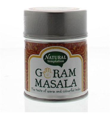 Natural Temptation Garam masala blikje natural spices bio (50g) 50g