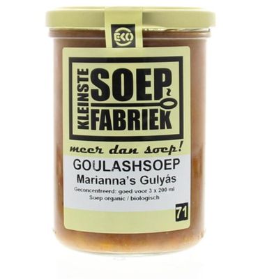 Kleinstesoepfabriek Goulash soep bio (400ml) 400ml