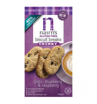 Nairns Breakfast biscuit blueberry & raspberry (160g) 160g