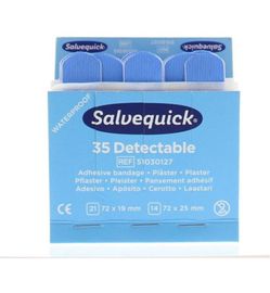 Salvequick Salvequick Pleister blauw 6735 (35st)