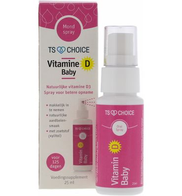 TS Choice Vitaminespray vitamine D baby (25ml) 25ml