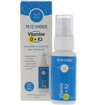 TS Choice Vitaminespray vitamine D3 + K2 (25ml) 25ml