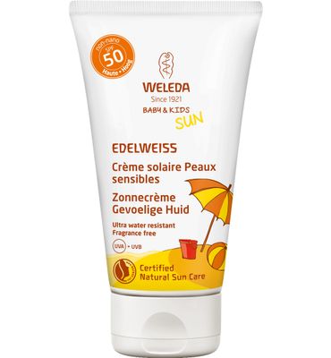 WELEDA Edelweiss zonnecreme gevoelige huid SPF50 (50ml) 50ml