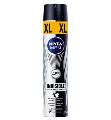 Nivea Men deodorant black & white XL spray (200ml) 200ml