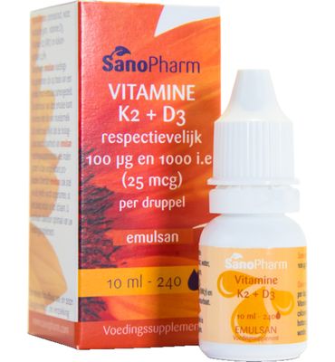 Sanopharm Vitamine K2 D3 emulsan (10ml) 10ml