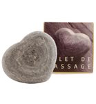 Aleppo Soap Co Massage hart leisteen zwart (1st) 1st thumb
