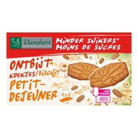 Damhert Damhert Ontbijtkoekjes minder suikers (200g)