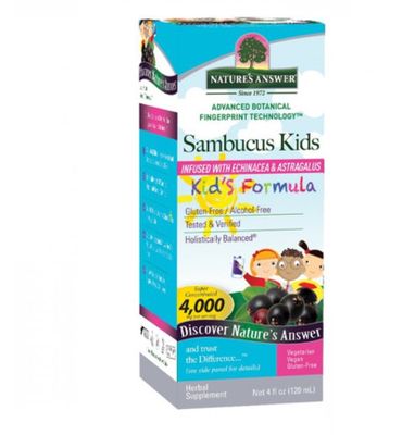 Natures Answer Sambucus kids vlierbessen extract (120ml) 120ml