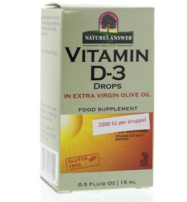 Natures Answer Vitamine D3 2000IU/50mcg per druppel (15ml) 15ml