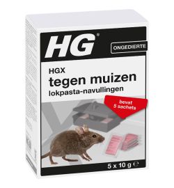 Hg HG X lokpasta tegen muizen navul (5sach)